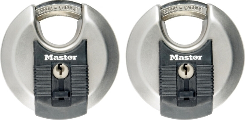Bilde av MASTER LOCK M40EURT, Diskus, Nøkkellås, Bruk bare én nøkkel, Garage, Moving truck, Selvoppbevaring, Shed, Oppbevaringsskap, Trailer, Van, Workshop, Sort, Sølv, Rustfritt stål