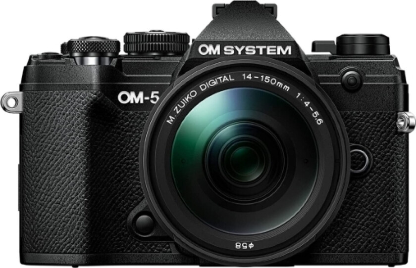 OM-5, 20 MP, 5184 x 3888 piksler, Live MOS, 4K Ultra HD, Berøringsskjerm, Sort