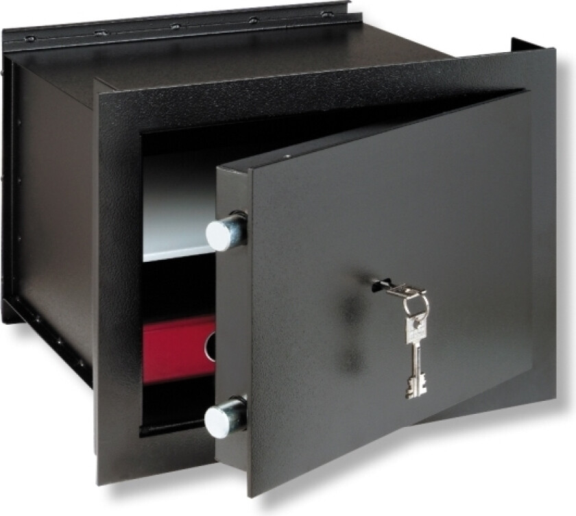 BURG-WÄCHTER CityLine, Veggmonterbar safe, Sort, Nøkkel, 24,5 l, 440 mm, 350 mm