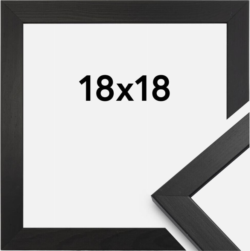 Ramme Stilren Svart 18x18 Cm