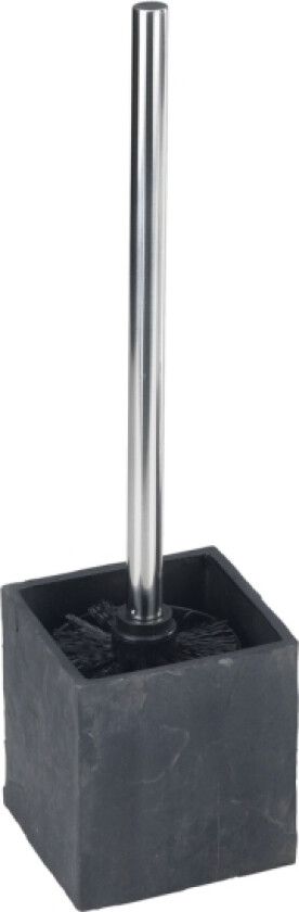 Slate Rock, Toalettbørste og holder, Antrasitt, Polyresin, Slate Rock, 102 mm, 102 mm