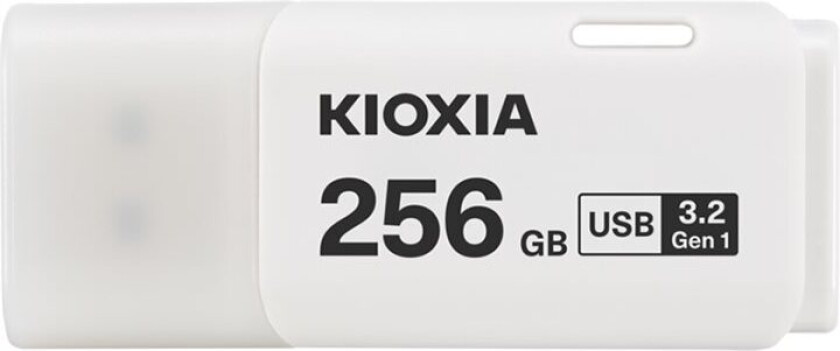 Kioxia U301, 256 GB, USB Type-A, 3.0, Med lokk, 8 g, Hvit
