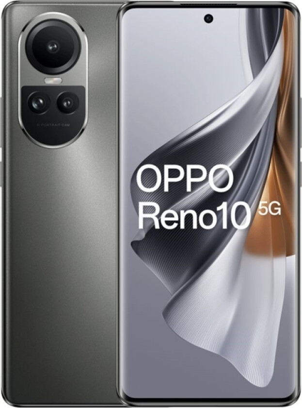 Oppo Reno10 5G - 5G smarttelefon - dobbelt-SIM - RAM 8 GB / Internminne 256 GB - microSD slot - OLED-display - 6.7" - 2412 x 1080 piksler (120 Hz) -
