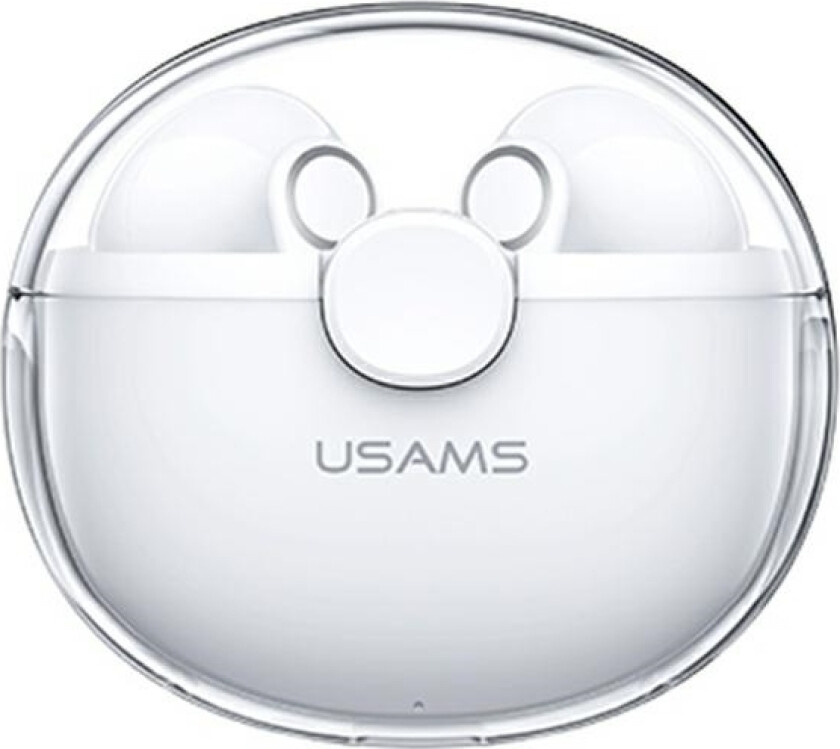 USAMS Bluetooth 5.1 TWS BU-serien trådløse hodetelefoner hvit/hvit BHUBU01