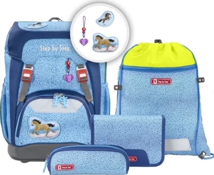 STEP BY STEP SCHOOL BACKPACK GRADE SET 5 PCS. WILD HORSE