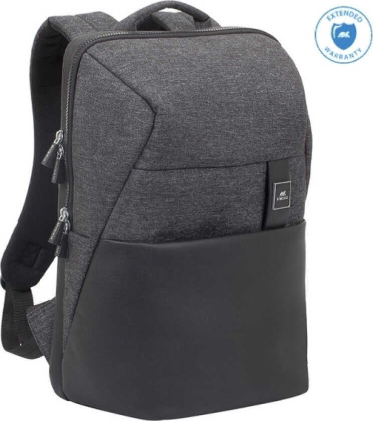 Nb ryggsekk lantau 15,6"/8861 sort melange, Rivacase
