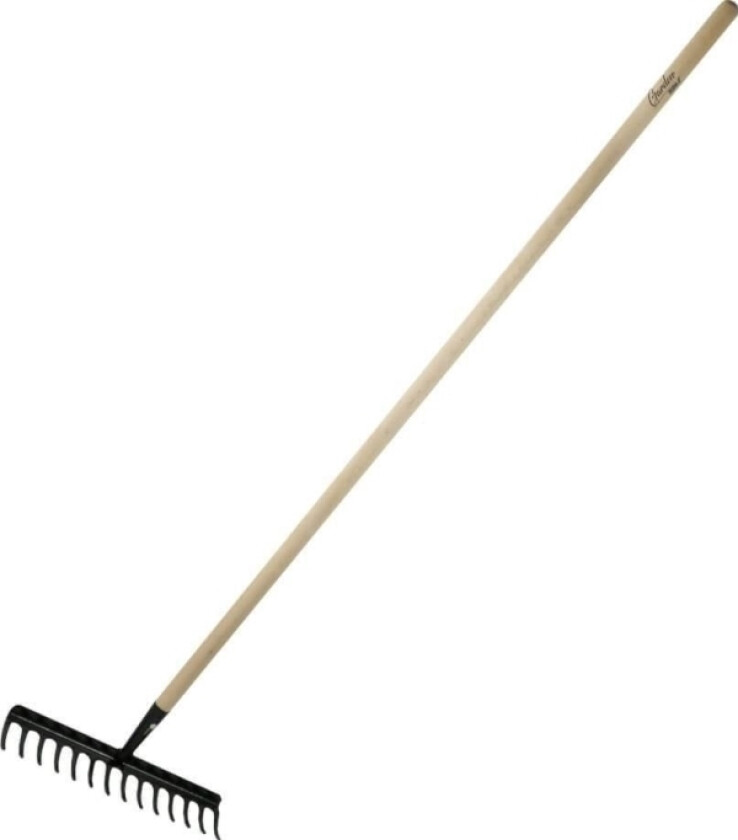 16-tanns forsterket rive, trehåndtak