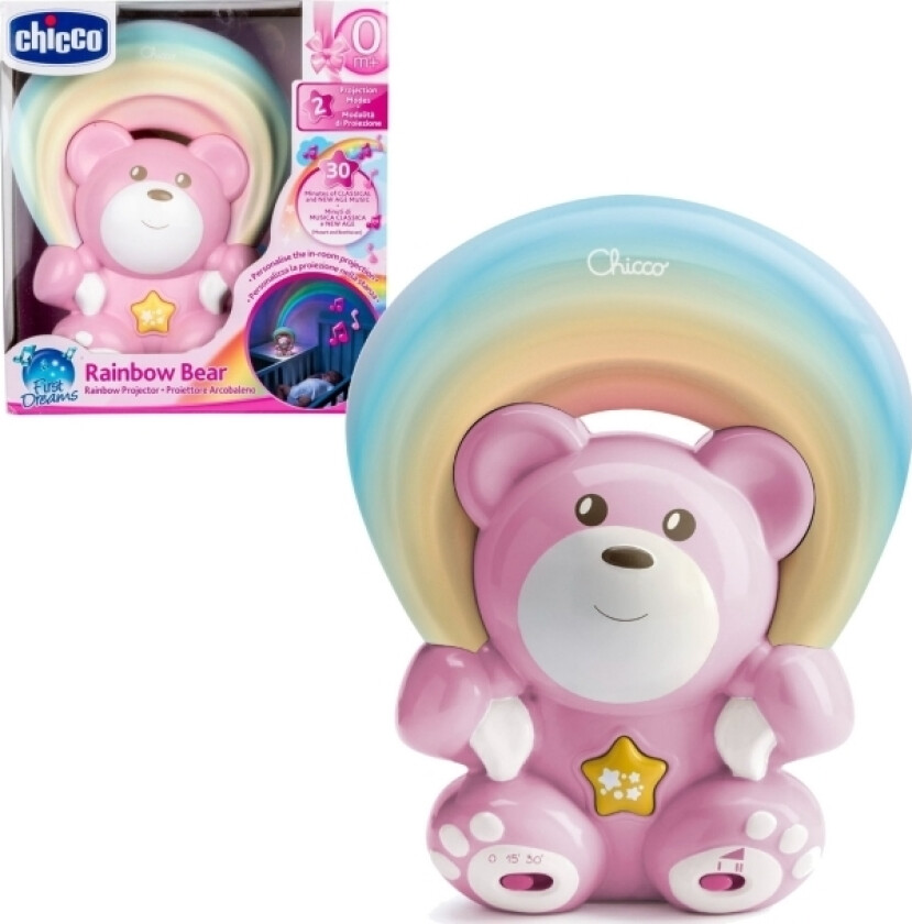 CHICCO SLØYE MED PROJEKTOR RAINBOW PINK 00010474100000