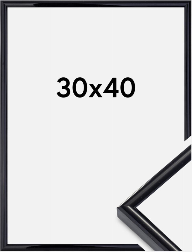 Ramme Victoria Akrylglass Svart 30x40 Cm