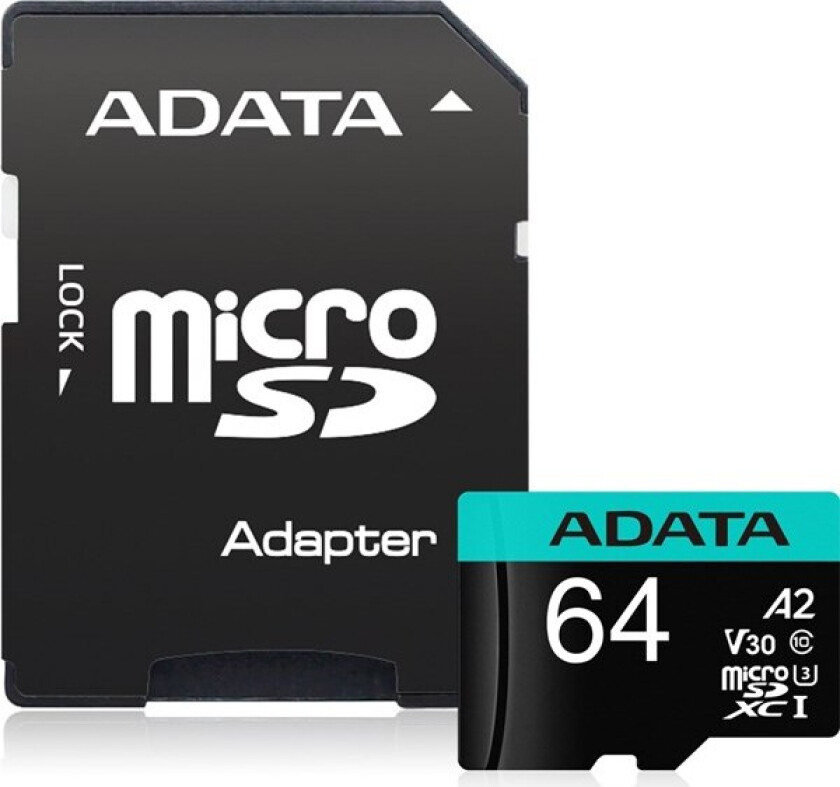 Mikro-SD kort Adata AUSDX64GUI3V30SA2 64 GB
