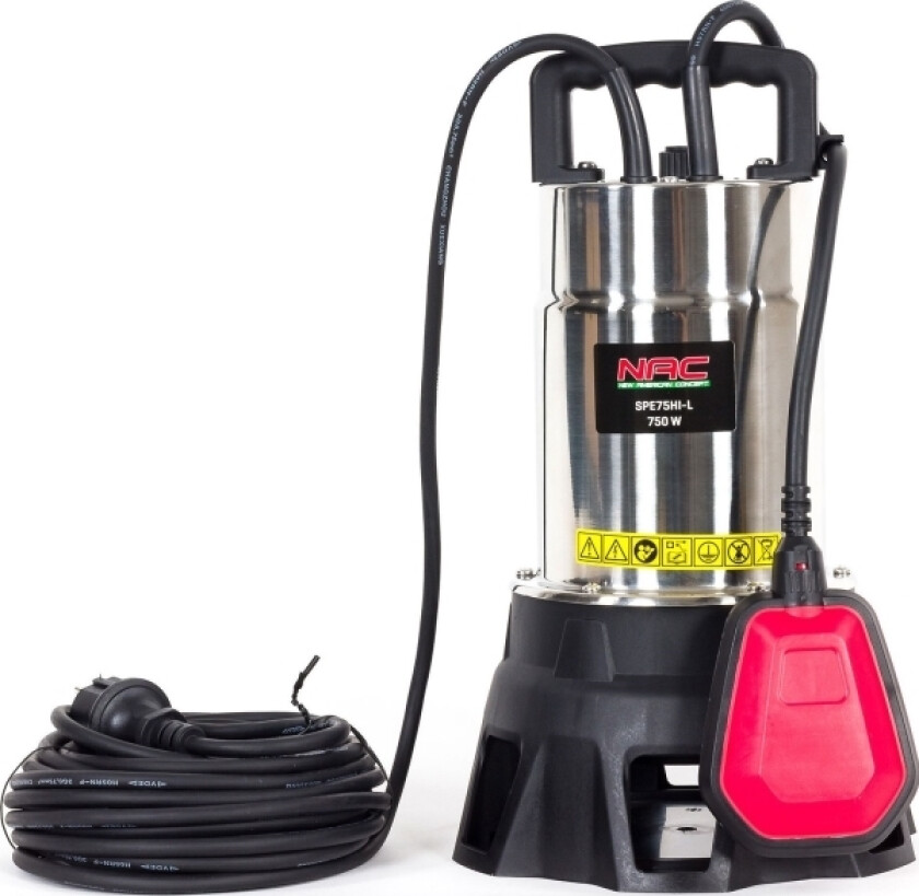 Pompa Do Wody Brudnej 750W 15000l/h (SPE75INOX-L)