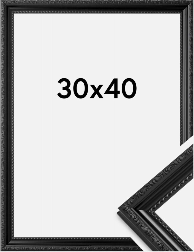 Ramme Abisko Akrylglass Svart 30x40 Cm