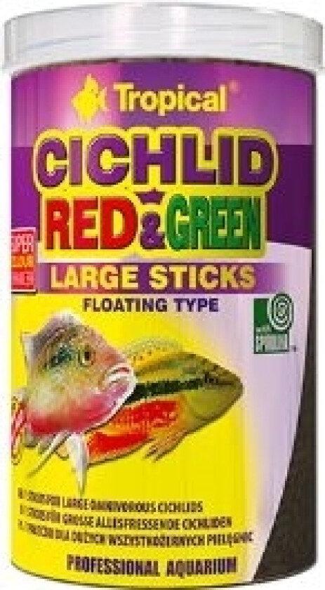CICHLID RED & GREEN LARG.STICKS 1l