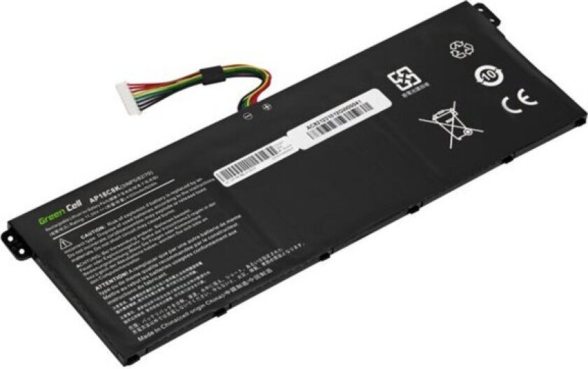 Green Cell - Batteri til bærbar PC (tilsvarer: Acer AP18C4K, Acer AP18C8K) - litiumpolymer - 3-cellers - 4350 mAh - svart