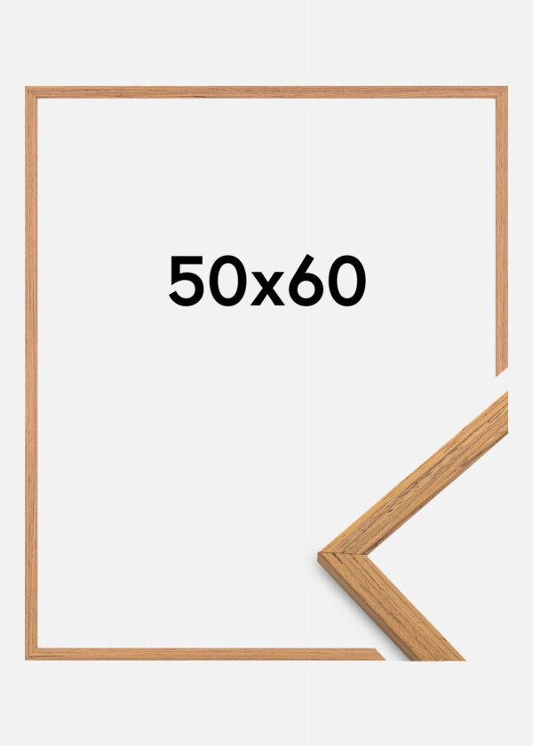 Ramme Edsbyn Akrylglass Teak 50x60 Cm