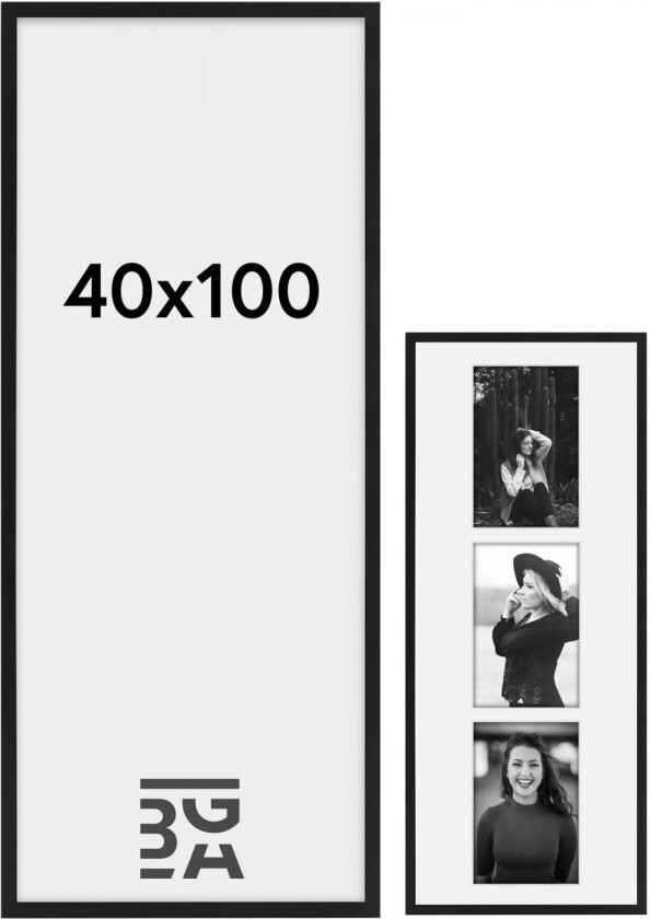 Ramme Amanda Box Svart 40x100 Cm