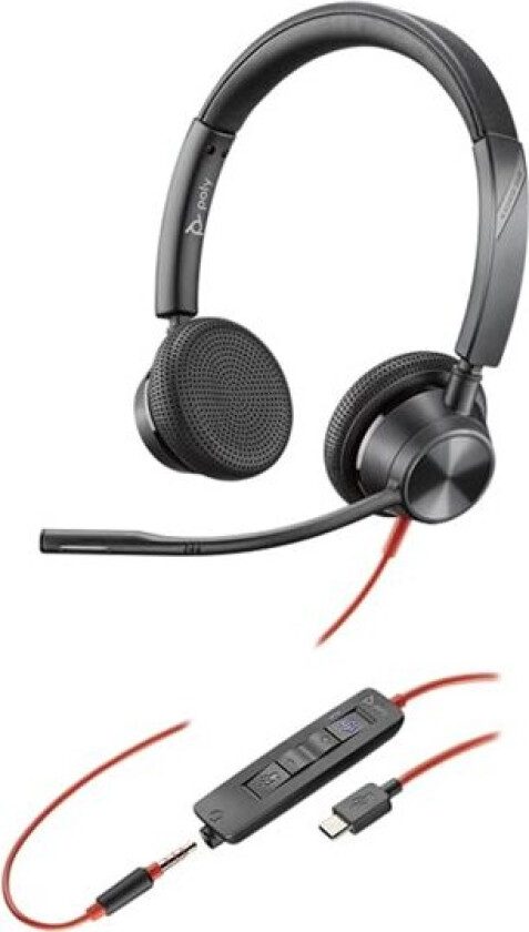 Hodetelefoner Poly 8X222AA Svart