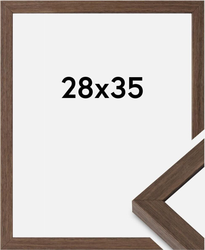 Ramme Hermes Akrylglass Valnøtt 28x35 Cm
