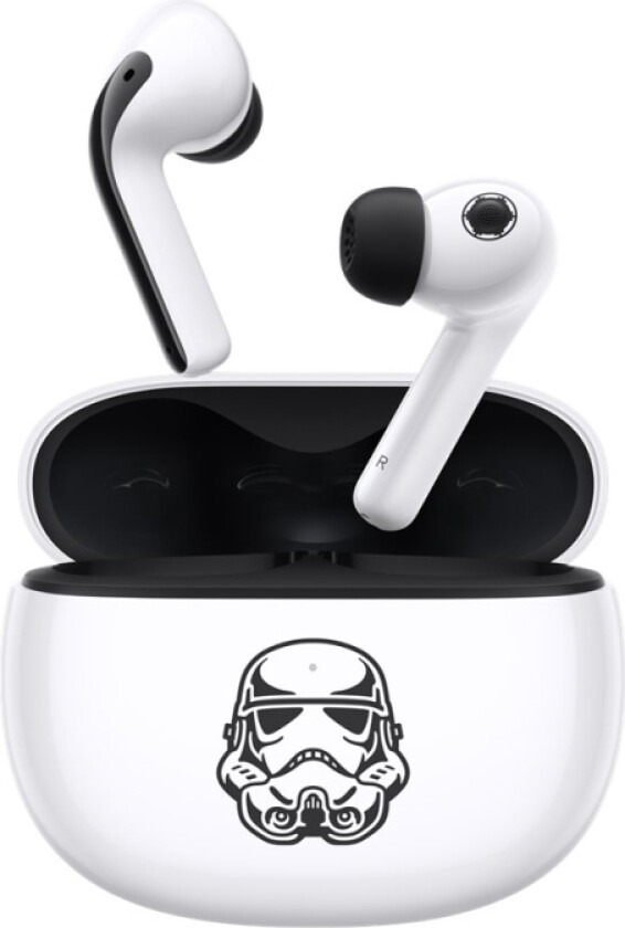 Xiaomi Buds 3 - Star Wars Edition - True wireless-hodetelefoner med mikrofon - i øret - Bluetooth - aktiv støydemping - hvit