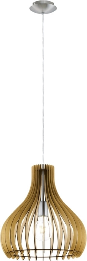 Eglo Tindori - Taklampe - 1 sokkel - E27 - lønn, satin-nikkel