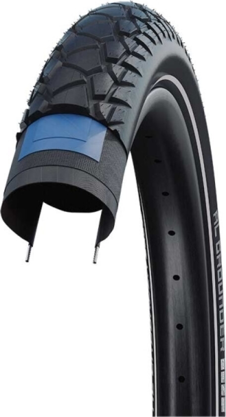 SCHWALBE Al Grounder Non folding tire (65-584) Black/black, ADDIX, RaceGuard, PSI max:50 PSI, Yes, Construction: DD,