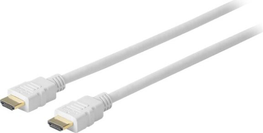 Pro - HDMI-kabel - HDMI hann til HDMI hann - 10 m - skjermet - hvit - formstøpt, 4K-støtte