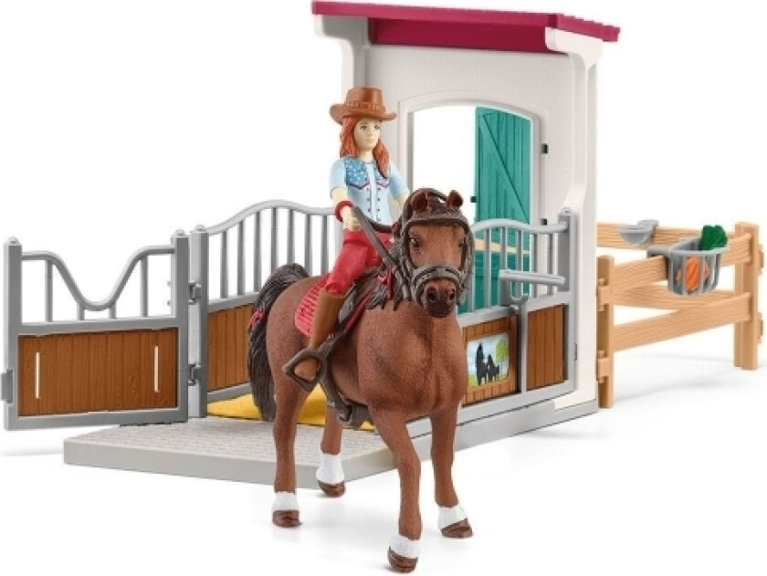 Schleich Horse Club horse box with Hannah & Cayenne, toy figure