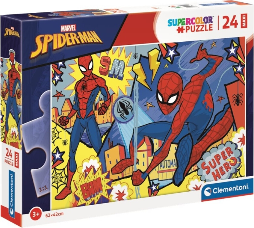 Clementoni SuperColor - Marvel Spider-Man - puslespill - 24 deler