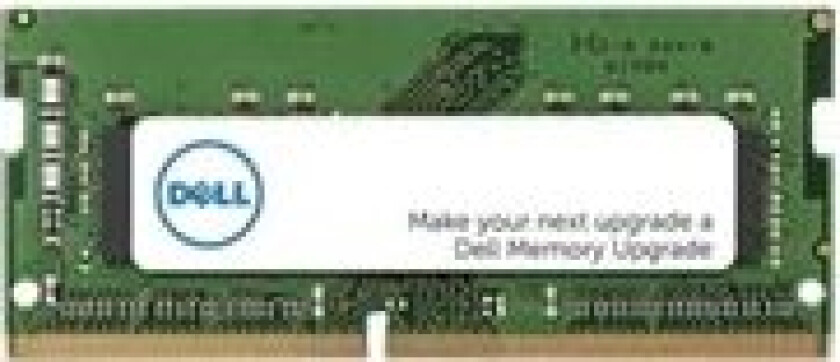 - DDR4 - modul - 8 GB - SO DIMM 260-pin - 3200 MHz / PC4-25600 - 1.2 V - ikke-bufret - ikke-ECC - Oppgradering - for Inspiron 15 3530 Latitude 5520 OptiPlex 3090, 5490, 70XX, 7490 Precision 7560