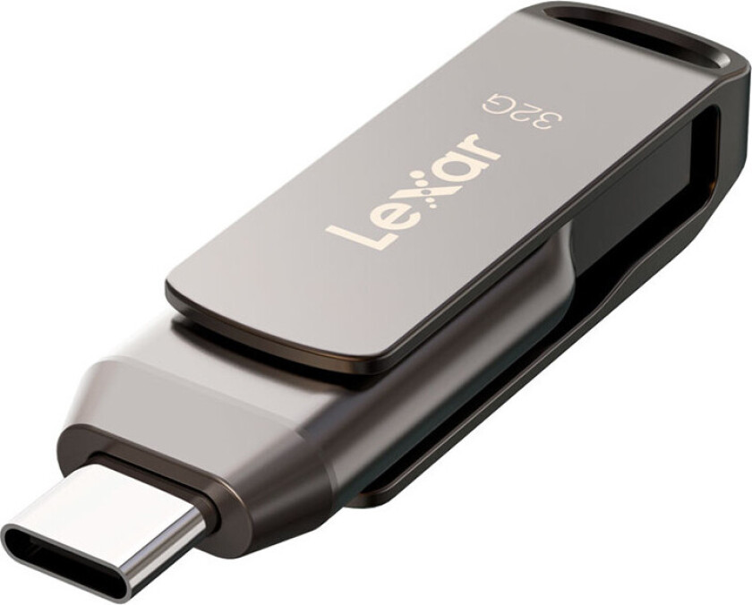 JumpDrive LJDD400032G-BNQNG, 32 GB, USB Type-C, 3.2 Gen 1 (3.1 Gen 1), 130 MB/s, Svivel, Grå