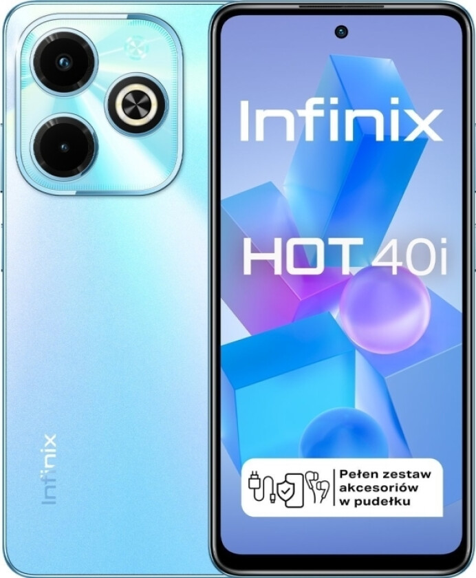 Infinix Hot 40i 16.7 cm (6.56") Hybrid Dual SIM Android 13 4G USB Type-C 8 GB 256 GB 5000 mAh Blue