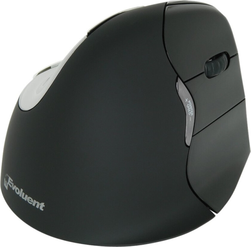 Evoluent VerticalMouse 4 Right Mac - Vertikal mus - høyrehendt - optisk - 7 knapper - trådløs - Bluetooth