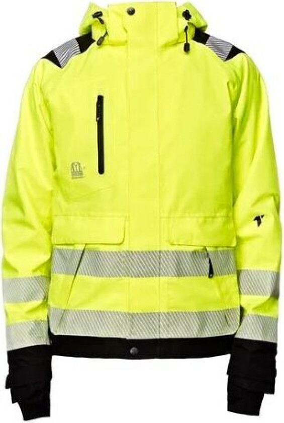 Skalljakke Vinter Foret Hi-Viz Kl.3  Gul Str.M