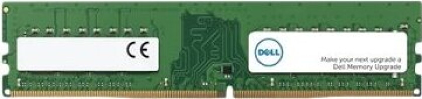 - DDR4 - modul - 8 GB - DIMM 288-pin - 3200 MHz / PC4-25600 - ikke-bufret - ikke-ECC - Oppgradering - for OptiPlex 7080 Vostro 3901