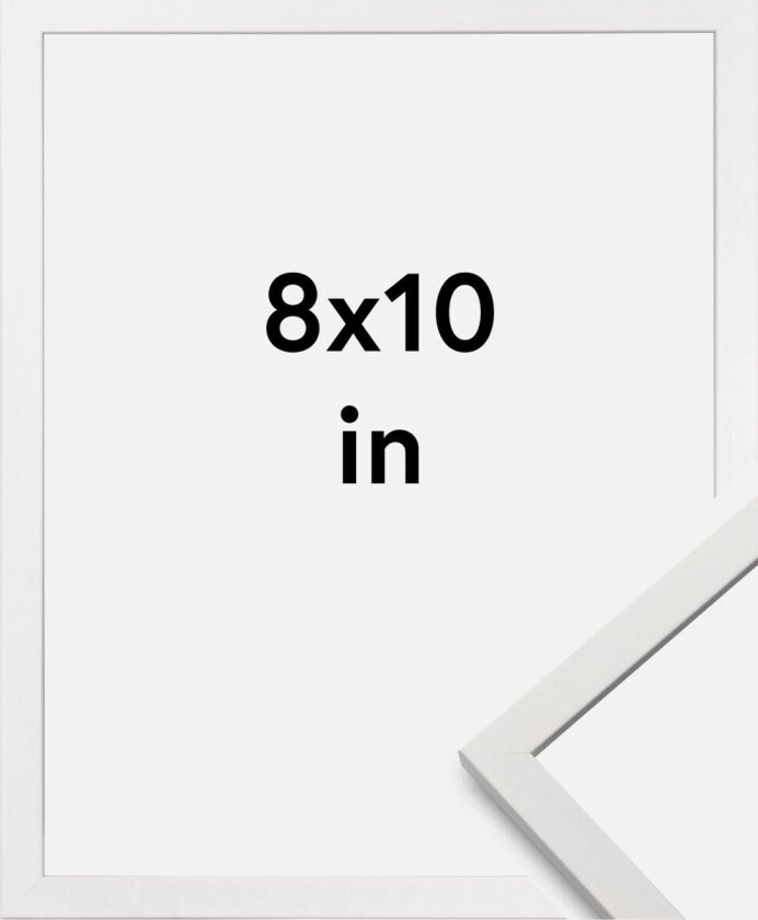 Ramme Edsbyn Akrylglass Hvit 8x10 Inches (20,32x25,4 Cm)