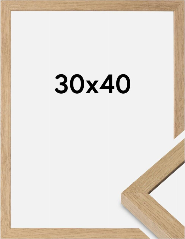 Ramme Hermes Akrylglass Natural Oak 30x40 Cm