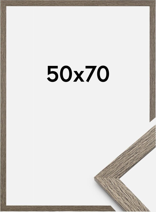 Ramme Stilren Akrylglass Dark Grey Oak 50x70 Cm