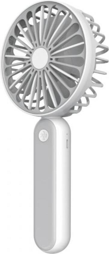PRDF6108, Grå, Hvit, 1 vifter, 4 timer, Håndholdt vifte, 1 stykker, Lithium-Ion (Li-Ion)