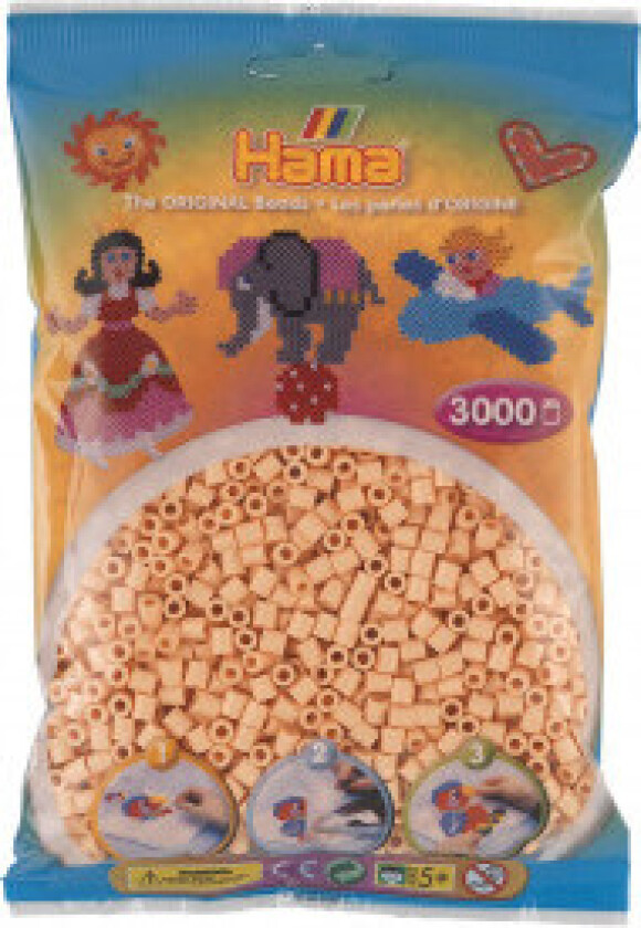 Midi-perler 201-78 Lys fersken - 3000 stk.