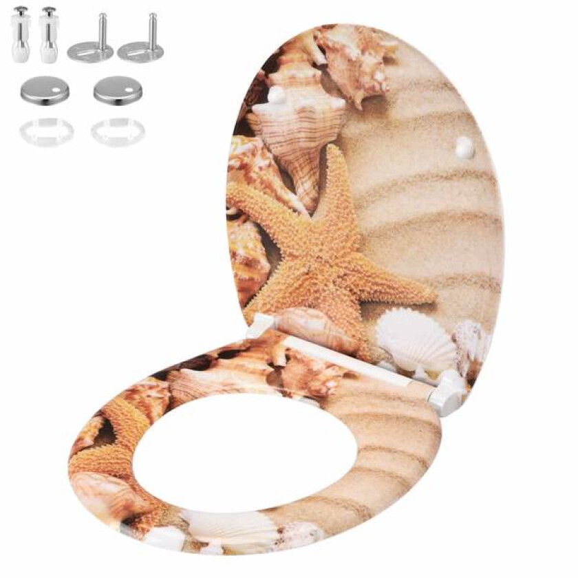 Sjøstjerne & Sand toalettsete med soft-close