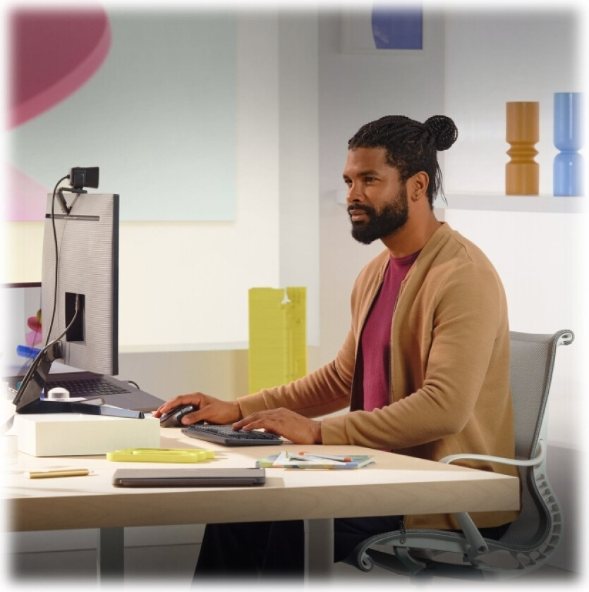 Master Series MX Master 3S - Mus - ergonomisk - optisk - 7 knapper - trådløs - Bluetooth - romgrå - for Apple MacBook