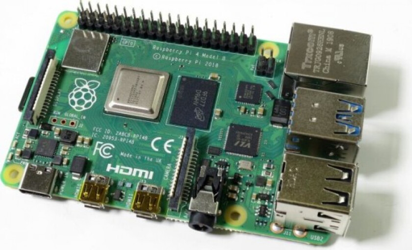 Bilde av Pi 4 Model B - Enkeltbrettsdatamaskin - Broadcom BCM2711 / 1.5 GHz - RAM 2 GB - 802.11a/b/g/n/ac, Bluetooth 5.0