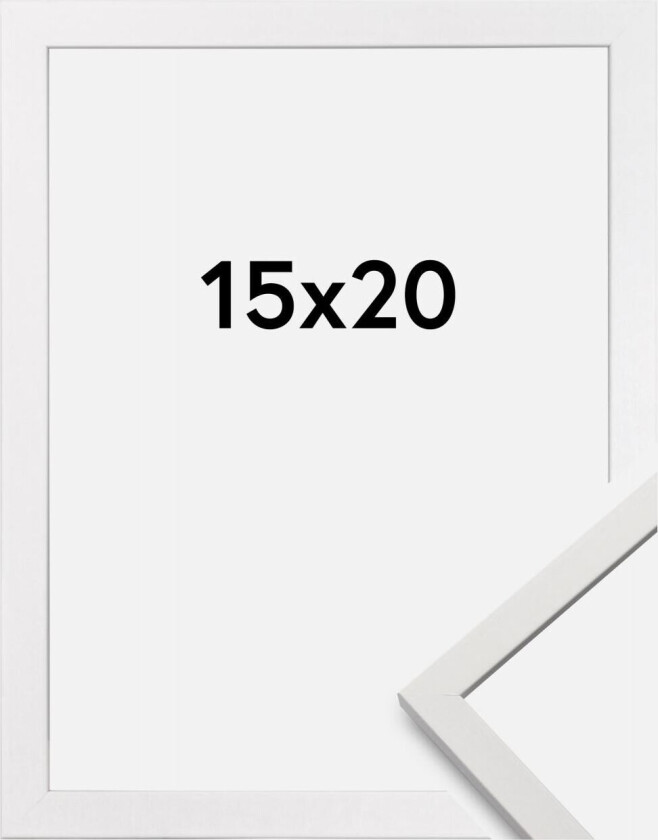 Ramme Edsbyn Akrylglass Hvit 15x20 Cm