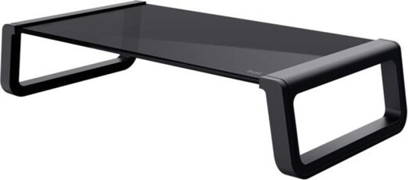 Monta - Tempered glass monitor stand - Black - Skjerm