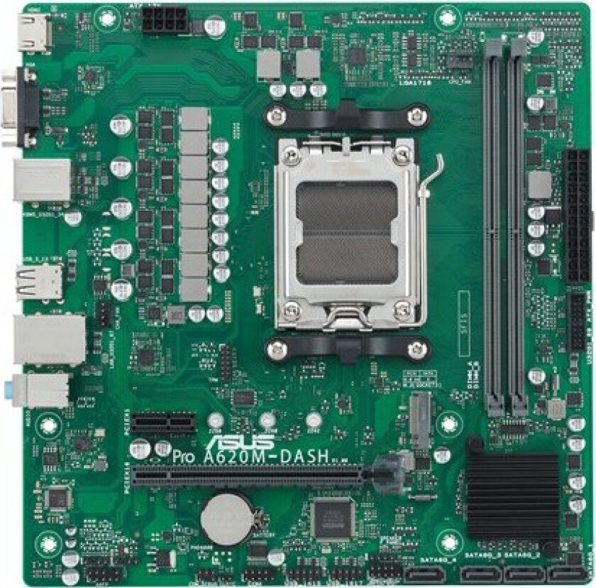 A620M-DASH-CSM Hovedkort - AMD A620 - AMD AM5 socket - DDR5 RAM - Micro-ATX