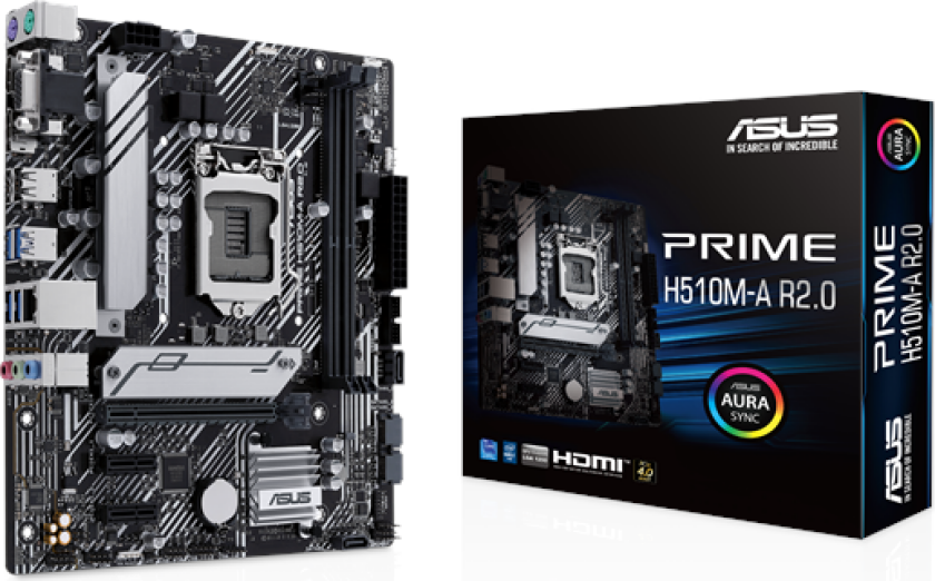 PRIME H510M-A R2.0 Hovedkort - Intel H470 - Intel LGA1200 socket - DDR4 RAM - Micro-ATX