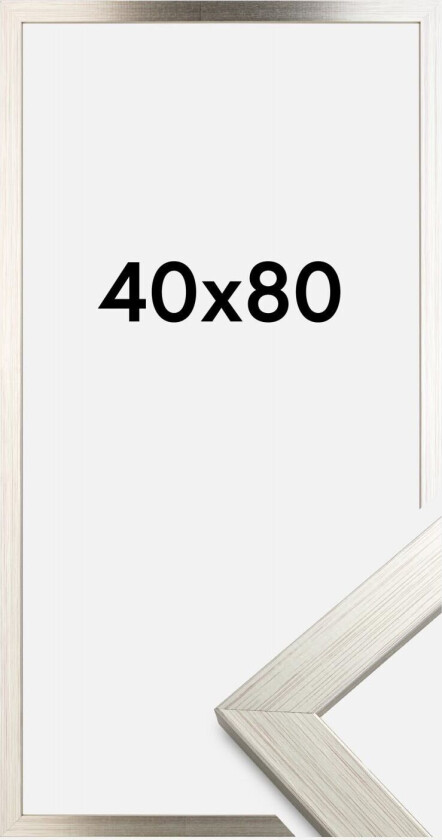 Ramme Silver Wood Akrylglass 40x80 Cm