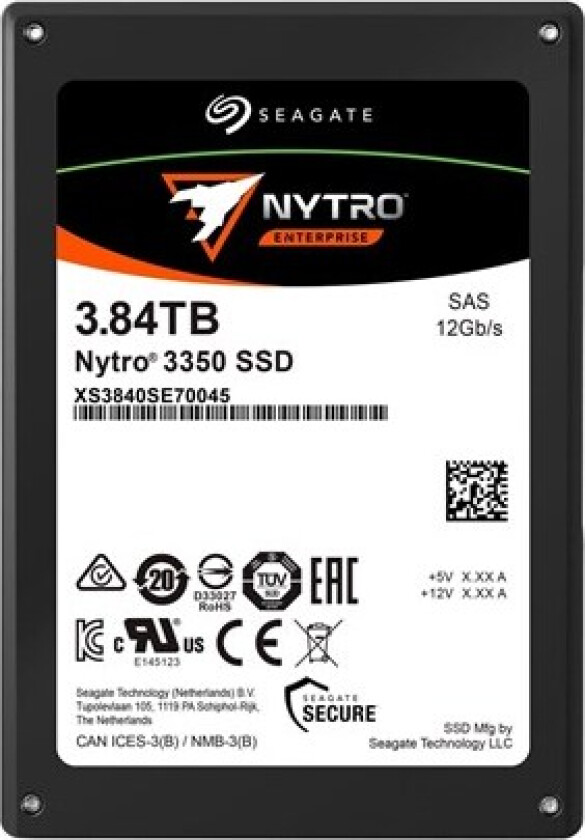 Nytro 3350 XS3840SE70045 - SSD - Scaled Endurance - 3.84 TB - SAS 12Gb/s