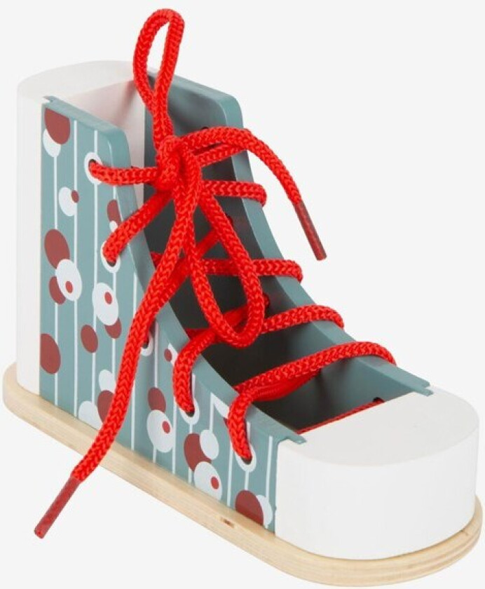 - Wooden Lacing Shoe with Lace Tre