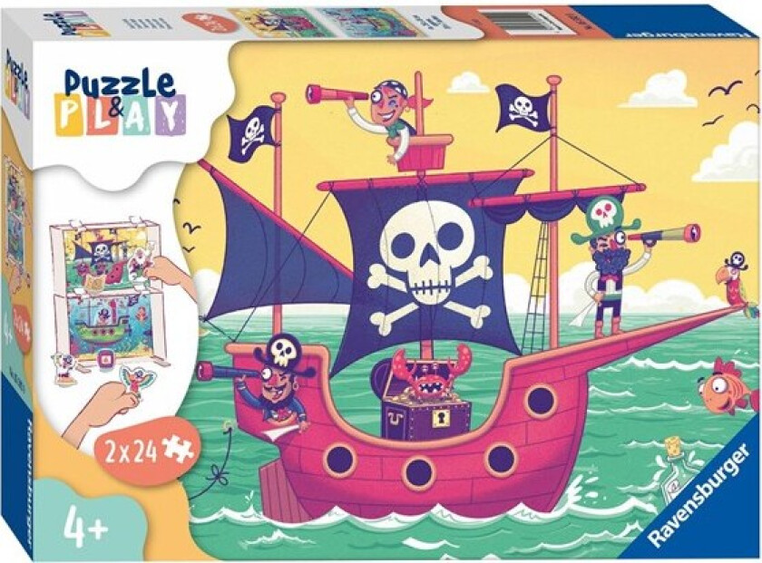 Puzzle & Play - Land in Sight 2x24st Gulv